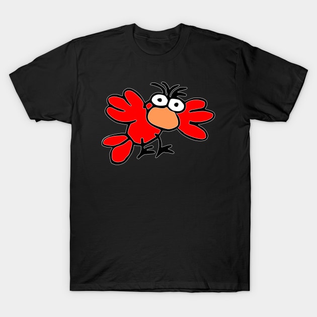 Funny cartoon comic bird T-Shirt by Kingluigi